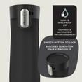 thumbnail image 2 of Contigo West Loop 3.0 Tasse de Voyage en Acier Inoxydable avec Crochet pour Sachet de Thé et Couvercle Anti-Déversement, Tasse Réutilisable à Isolation sous Vide pour Café et Thé, 20 oz (591 ml), Noir - Garde les Boissons Chaudes jusqu'à 13 Heures, 2 of 8