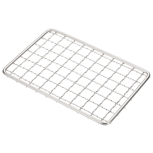 Rejillas de Enfriamiento, 3.9" x 5.9" Rejilla de Malla de Acero Inoxidable para Barbacoa BBQ Color Plata