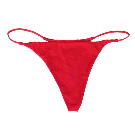 Cathalem Swim Bottoms for Women String Bathing Suit Bottom with Moderate Coverage Low Waist Swim Bottom (Red,L)