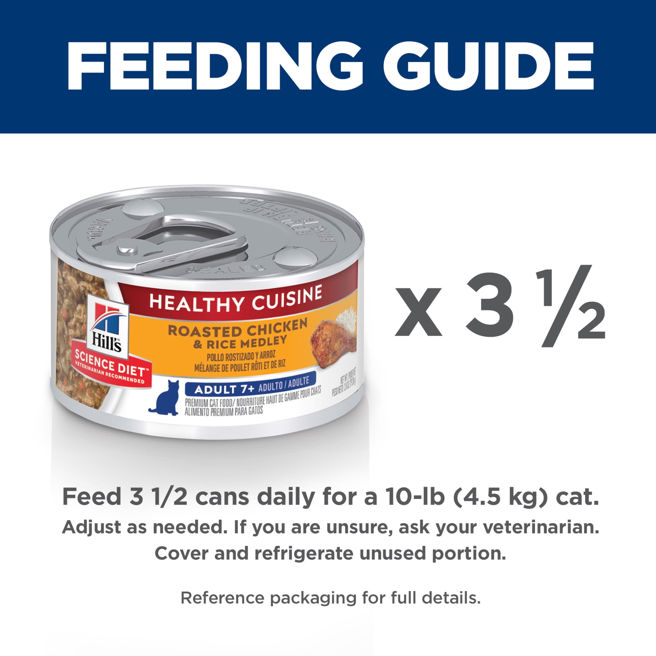Hill's Science Diet Healthy Cuisine Chicken Medley Wet Cat Food for 7+ Senior Cats, 2.8oz Can 24pk