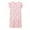 1#Light Pink, variant on Kiijoy Toddler Girls Nightgown Cotton Strawberry Print Nightdress Sleepwear, Sizes 3-4