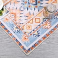 thumbnail image 4 of Haperlare Boho Distressed Area Rug Low Pile Non-Slip Moroccan Trellis Rug Indoor Floor Carpet for Living Room, 8' x 10' Orange, 4 of 7