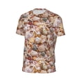 thumbnail image 6 of Wukai Colorful Seashells Print Men's Short-Sleeved Mesh T-Shirt,Quick-Dry Short Sleeve Workout T-Shirt-Medium, 6 of 8