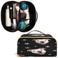thumbnail image 2 of Iauyy Rhombus Cosmetic Bag with Handle Large Capacity Luxury Twill Travel Makeup Bag ,Laugh Out Loud, 2 of 8