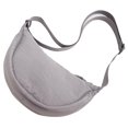 thumbnail image 2 of Bolsa Bolso cruzados simples Moda Mujer Bolsas de bolas de masa hervida Portátil Suave para el trabajo (Gris), 2 of 3