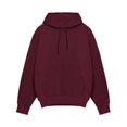 thumbnail image 5 of Zimjoy Fleece Hoodie for Men Solid Color Casual Loose Hooded Fleece Sweatshirt with Pocket Long Sleeve Drawstring Baggy Pullover Hoodies, Wine XL, 5 of 5