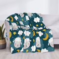 thumbnail image 4 of Throw Blanket for Couch, Sweet Dream Lamb Super Soft Fuzzy Comfy Warm Cute Throw Blanket, Lightweight Cozy Plush Flannel Blanket Throws for Sofa Bed All Season, 4 of 5
