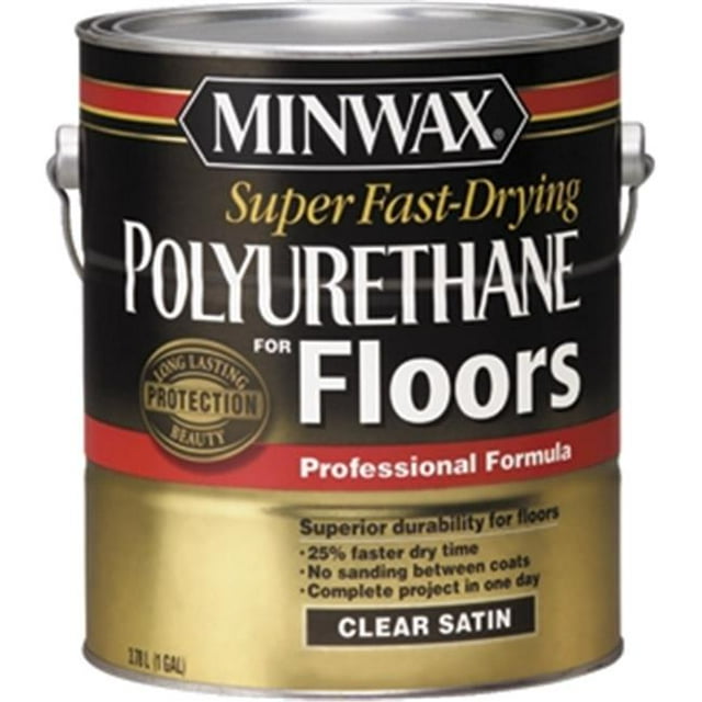 Minwax 13022 1 Gal. Satin Transparent Polyuréthane à Séchage Super Rapide - 441 VOC