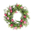 thumbnail image 2 of Hmgxay Front Door Wreath, Lifelike Floral Arrangement with Tulips, Decorative Flower Garland for Spring Decor, Handmade Door Decoration for Weddings and Events, 2 of 5