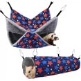 thumbnail image 1 of 2pcs Pet Ferret Double Layer Tunnel Set Pet Mouse For Hiding Hanging And Sleeping Playing Nest Bed Sleeping, 1 of 8