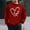 Red, variant on Sweatshirts for Men Hearted-Printed Graphic Crew Neck Long Sleeve Pullover Fall Tops Red XL