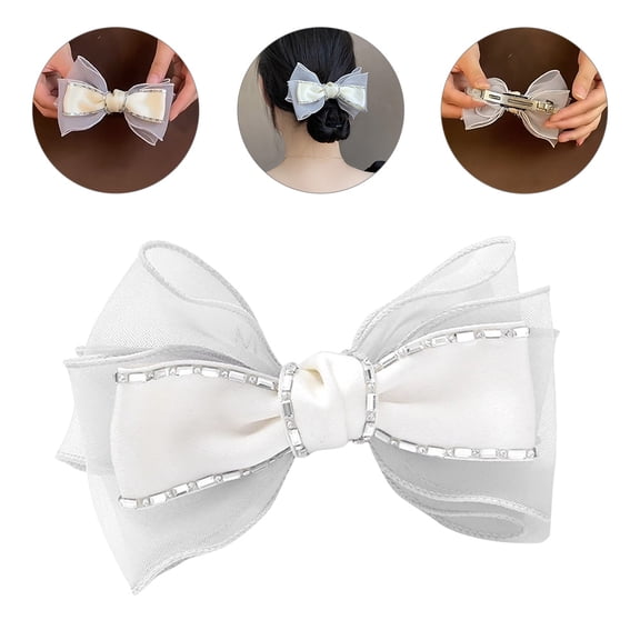 FENGGUIQU Decorative Hair Barrette Bow Hair Clip for Women Parties 1Pcs