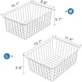 thumbnail image 5 of 4-Pack Freezer Organizer Bins - Metal Slide-Out Baskets for 17/21 Cu.Ft Freezers, 5 of 5