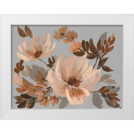 Goldberger Jennifer 14x12 White Modern Wood Framed Museum Art Print Titled - Autumns Bouquet I