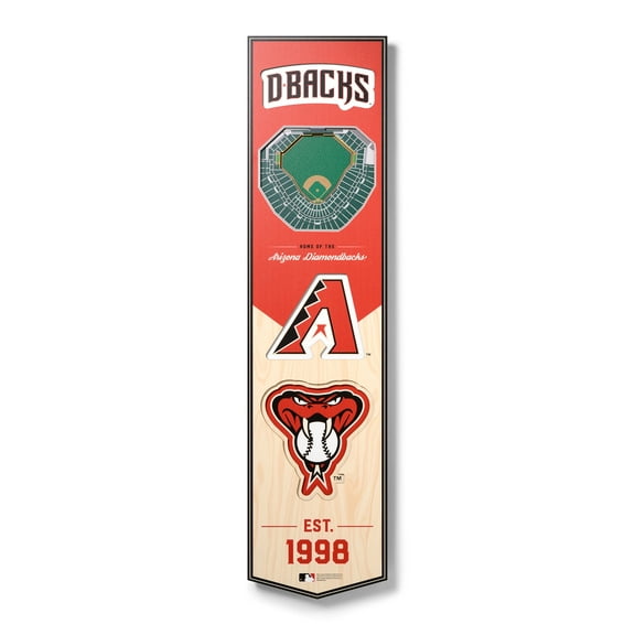 YouTheFan MLB Arizona Diamondbacks 8x32 Stadium View Banner