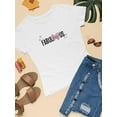 thumbnail image 3 of Fabulous With Pink Bow T-Shirt Women -Image by Shutterstock, Female Large, 3 of 4