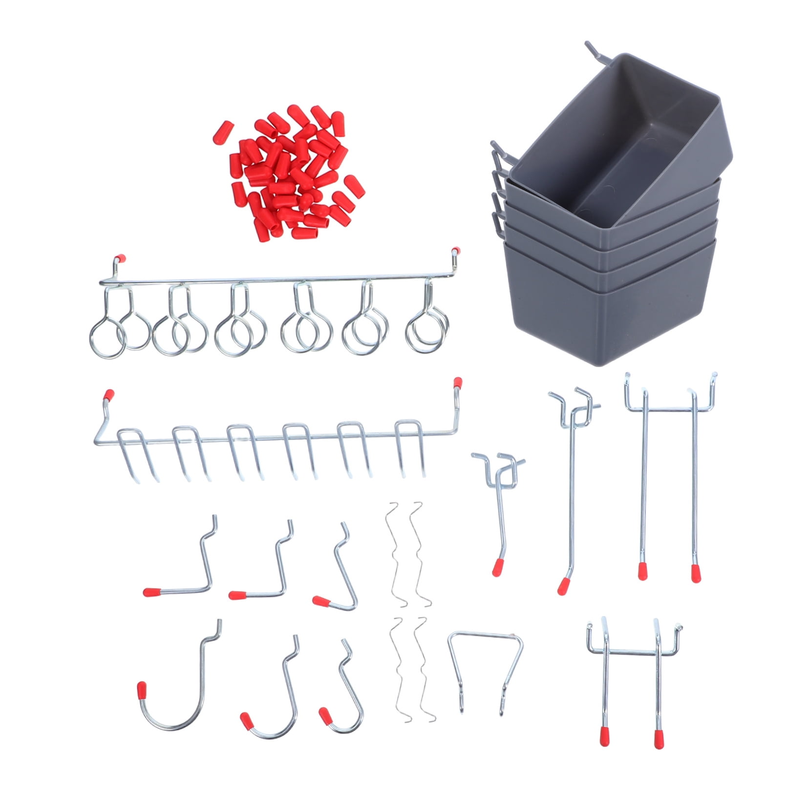 ELAYARD Metal & Plastic Pegboard Hooks for Tool Storage and Home Organization, Heavy Duty Tool Holder Accessories