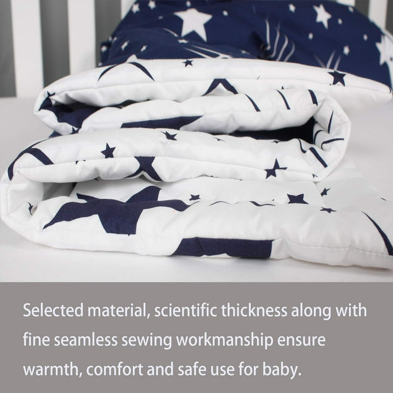 Belsden Ultra Soft Star Baby Comforter Cozy Breathable Lightweight Crib Quilt for Boys Girls 34 x 44 Nursery Bedding Baby Toddler Quilted Blanket