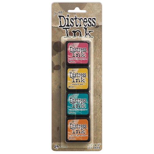 Tim Holtz Distress Mini Ink Pads 4/Pkg-Kit 1 - TDPK-40316