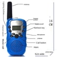 thumbnail image 3 of Walkie Talkies para niños, juguetes, regalos, Walkie Talkie para niños, radio FRS de largo alcance para niños y niñas de 6 a 12 años, calcetín de regalo (azul, 1 par), 3 of 5