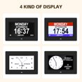 thumbnail image 6 of Crtynell Digital Day Calendar Clock Multifunctional Extra Large Dementia Digital Clock with 5 Alarms and Medication Reminders Impaired Vision Digital Clock (7" Black), 6 of 9