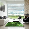 thumbnail image 7 of Ahgly Company Machine Washable Indoor Round Transitional Dark Forest Green Area Rugs, 7' Round, 7 of 7