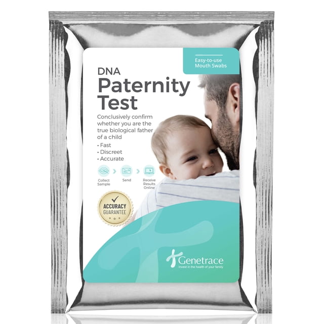 Kit de prueba de paternidad de ADN Genetrace Lab, tarifas y envío incluidos
