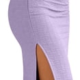 thumbnail image 4 of Blmnix Strapless Dress Women Dress Off the Shoulder Bodycon Under Dresses Purple Boat Neck Mid-Length Sleeveless Adjustable Waist Womens Summer Dresses,S, 4 of 8