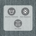thumbnail image 4 of Mainstays Tufted Stripe 2 Piece Bath Rug Bundle, Soothing Gray, 17" x 24", 4 of 10