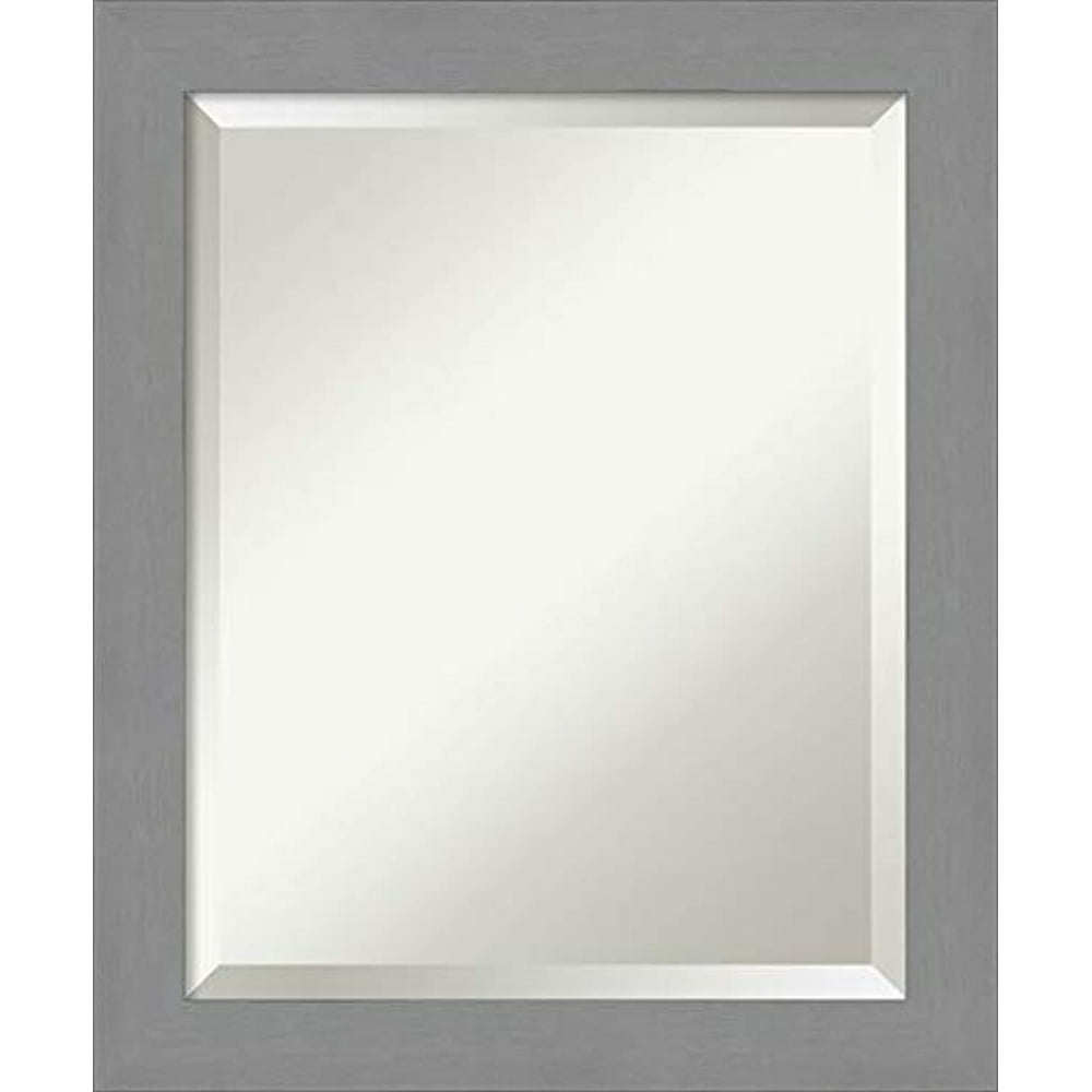 Framed Vanity Mirror Bathroom Mirrors for Wall Brushed Nickel Mirror