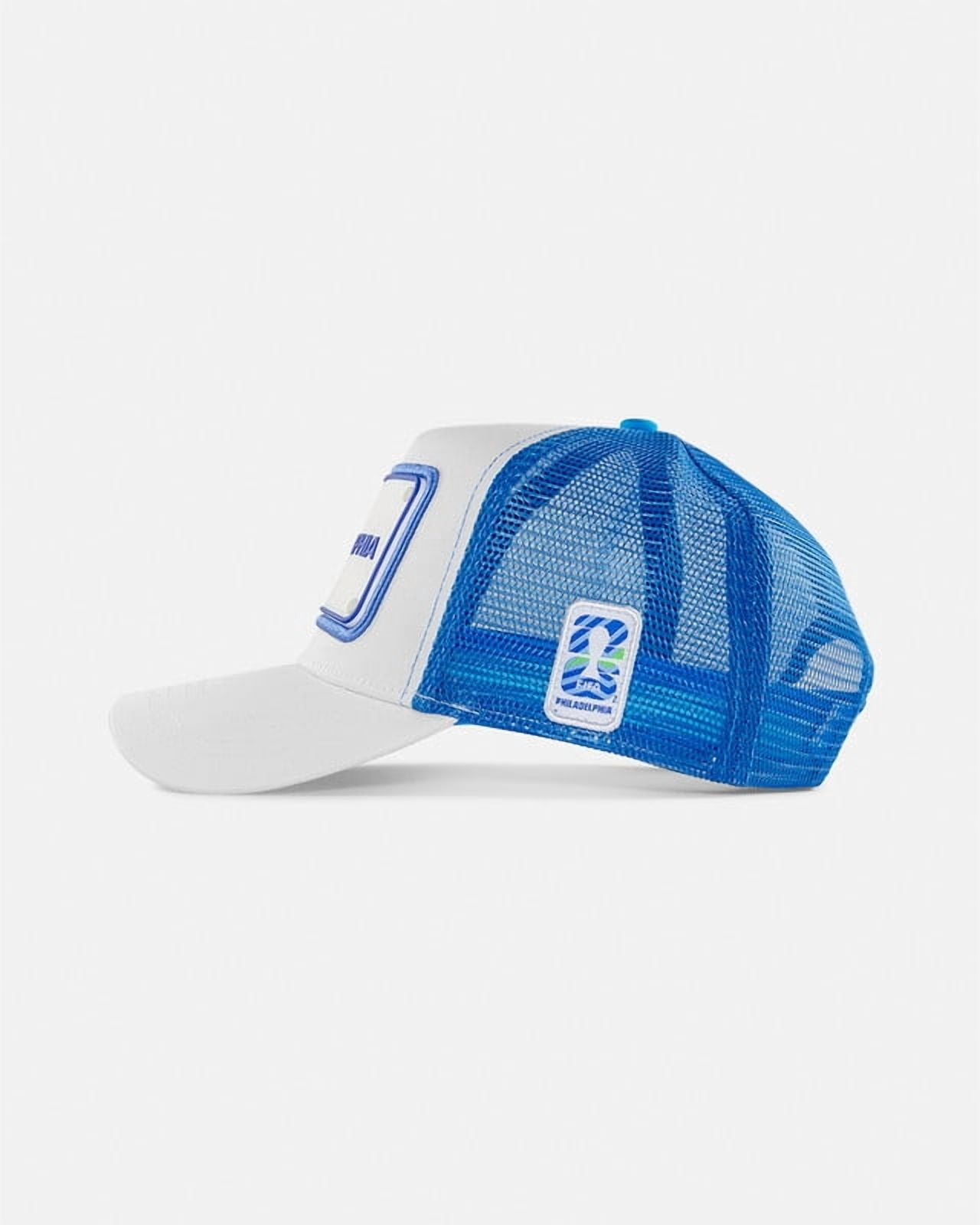 FIFA World Cup 2026 Rubber Host City Patch Trucker Soccer Cap - Philadelphia