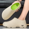 thumbnail image 2 of Dakaela Work Shoes for Men Women Comfortable Non Slip Clogs Rubber Sole Waterproof Kitchen Chef Shoes for Restaurant Nursing Size 7-11 Beige, 2 of 6