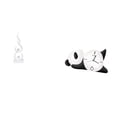 thumbnail image 1 of Escultura De Panda En Forma De Llama De Resina Moderna, Adorno Para Oficina, Patio, Estantería, Sala De Estar, Decoración Del Hogar, Regalo, 1 of 8
