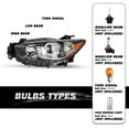 thumbnail image 3 of For 2013 2014 2015 2016 Mazda CX-5 CX5 Factory Halogen Headlight Lamp Pair LH+RH, 3 of 6