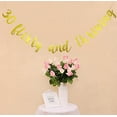 thumbnail image 2 of Starsgarden 30 Flirty & Thriving Banner, 30th Birthday Bunting Sign, Dirty Thirty Party Decorations, Dirty 30 Party Sign(Gold), 2 of 3