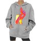 thumbnail image 1 of Sudaderas con capucha con estampado de características de patrón de temperatura somatosensorial de Halloween de otoño/invierno para mujer Pompotops FGAJ22356, 1 of 5