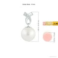 thumbnail image 3 of ANGARA South Sea Cultured Pearl Pendant with Ribbon Bale in 14K White Gold for Women | June Birthstone, Birthday, Anniversary, Jewelry Gift for Women | Pearl Necklace, 3 of 8
