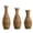 Beige + PVC + American Traditional + Art Deco + Boho, variant on FENGFAN Set of 3 Elegant Artificial Rattan Floor Vases, Beige Tall Decor Vases for Dry & Silk Floral Arrangements, 1 Pack