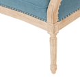 thumbnail image 5 of GDF Studio Phillips Traditional Fabric Tufted Upholstered Loveseat, Blue and Antique, 5 of 10