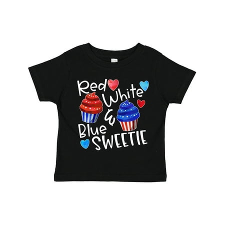 

Inktastic 4th of July Red White and Blue Sweetie Cupcakes and Stars Gift Toddler Boy or Toddler Girl T-Shirt
