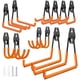 thumbnail image 1 of Ganchos de Garaje Organizador Multiusos, 12 Piezas Ganchos de Cochera de Pared con Tornillos, Kit de Soporte para Bicicleta para Herramientas de Jardín, Escaleras y Bicicletas (Naranja), 1 of 4