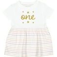 thumbnail image 3 of Inktastic 1st Birthday One Gold Girls Baby Dress, 3 of 5