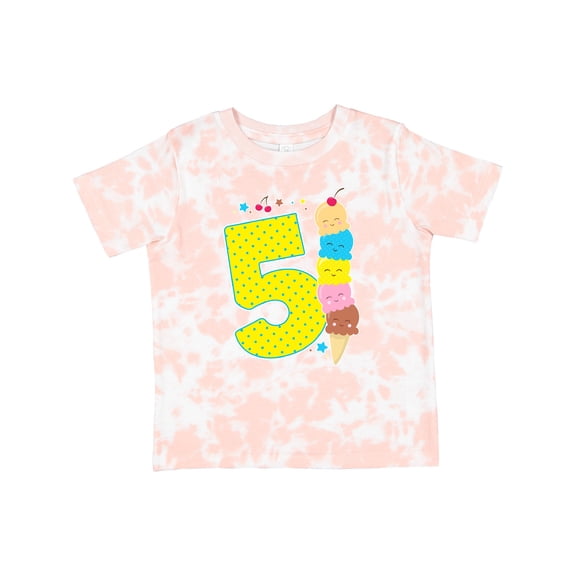Inktastic Ice Cream Fifth Birthday Blue Boys or Girls Toddler T-Shirt