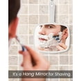 thumbnail image 4 of Hand Mirror Salon Barber Hairdressing Handheld Mirror with Handle(Square,Black and White,7.4 x 10.3 inches), 2PCS, Black&white, 4 of 6