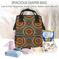 thumbnail image 4 of Yiaed African Tribal Style Print Multi-Function Travel Backpack Nappy Bags, Nursing Bag, Fashion Mummy, Roomy Waterproof for Baby Care, Stylish and Durable, 4 of 5
