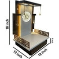 thumbnail image 4 of Personalized Wooden Pooja Mandir Temple Home|Pooja Ghar |Wall Hanging & Table Top Home Mandir with Lights Color/Puja Chowki/Mandir For Home, 4 of 7
