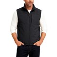 thumbnail image 2 of CharmCyan Men's Outdoor Fishing Vest, Lightweight Sleeveless Practical Workwear, With Added Fleece Suitable For Winter, Double-sided Wearable Black 3XL, 2 of 8