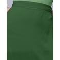 thumbnail image 4 of Moomaya Solid Side Slit Skirt For Women, Front Slit Ankle Length Asymmetrical Summer Skirt, 4 of 8