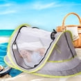 thumbnail image 1 of Verano plegable protección de playa Cremalleras transpirables Mosquitera Cama móvil para refugios solares para bebés Red CUTICAT carpa de playa, 1 of 8