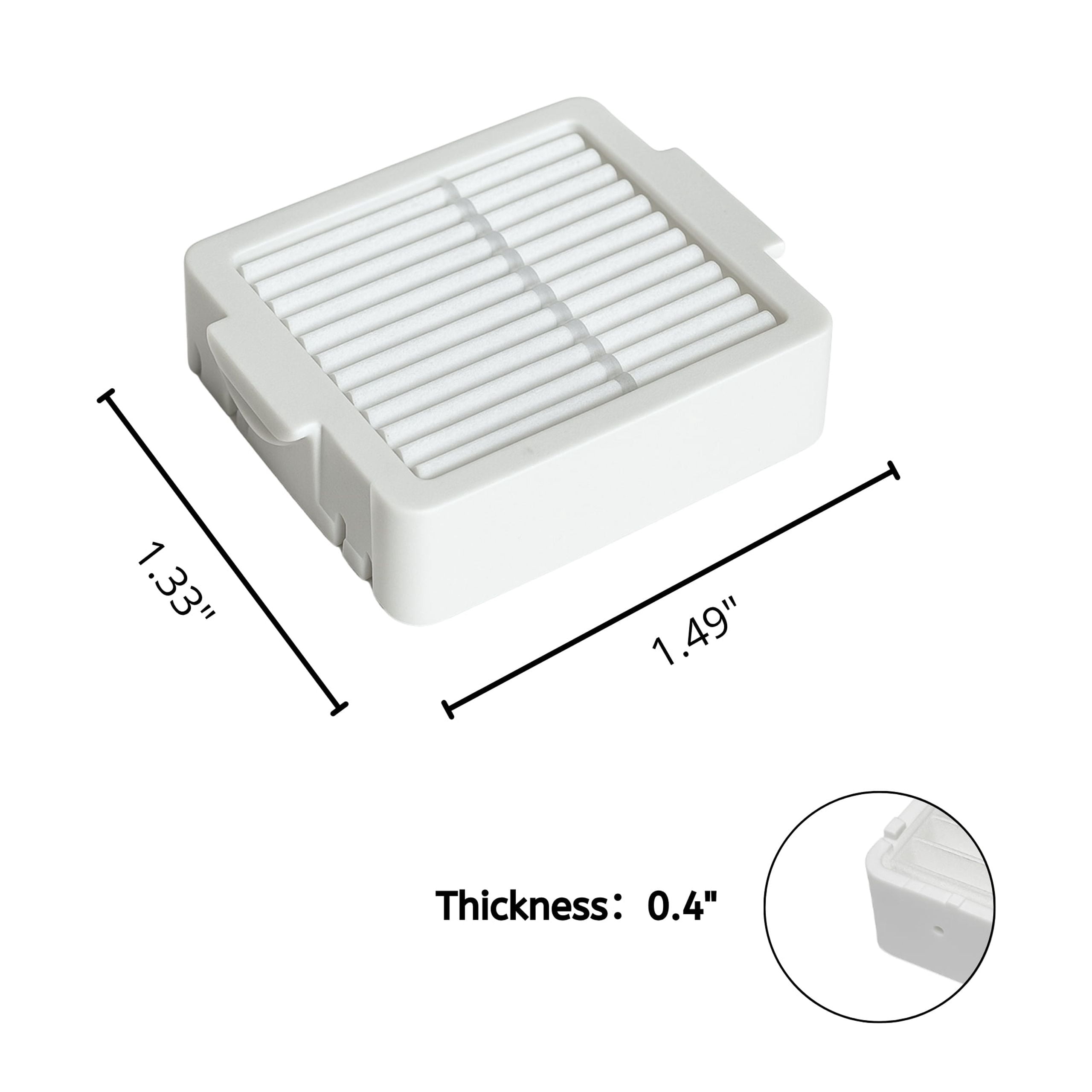 Nispira True HEPA Filter Replacement For Breath Breathe Pure Plus Portable Plug in Air Purifier, Pack of 24